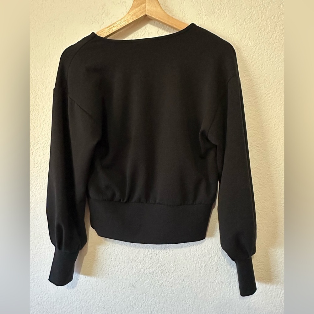 Scotch & Soda Good Luck Charm Voluminous Sleeved Black Sweater - Size XS - Picture 4 of 7